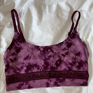 Lucky Brand Purple Tie-Dye Bralette S